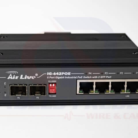 ARL-IG-642POE Airlive Switch Industrial Poe 4Pts Giga + 2Slots Sfp 802.3 At
