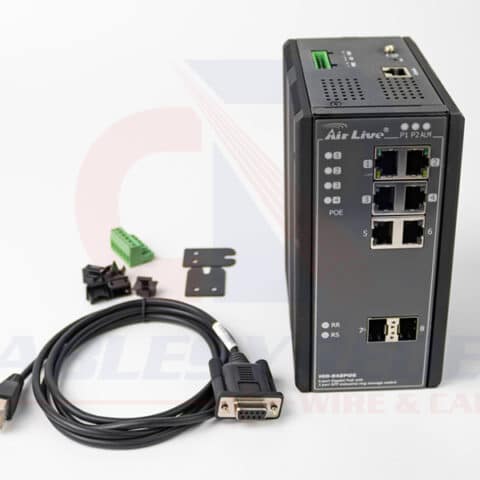 ARL-IGR-842POE Airlive Switch Industrial 4Pts Giga Poe + 2Pts Gigatx + 2Slot Sfp