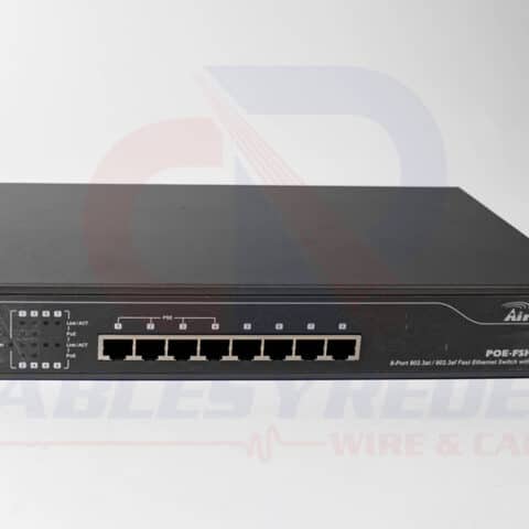 ARL-POE-FSH804AT Airlive Switch 8Pts 10/100Mbps (1-4 Poe 802.3Af/At, 5-8 Non Poe ) 60W