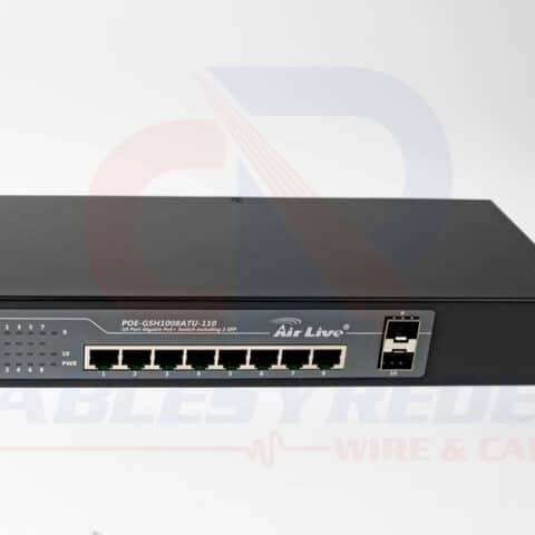 ARL-POE-GSH1008ATU Airlive Switch Poe 8Pts Giga 802.3Af/At + 2 Slots sfp