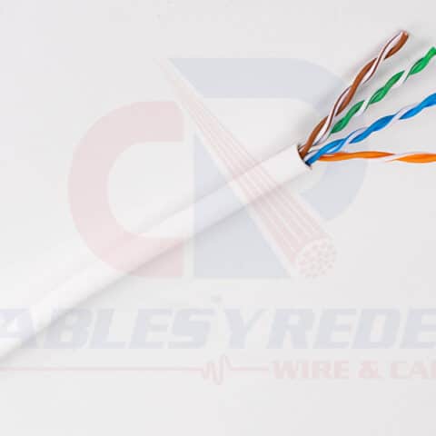 GEN-63601101 Genesis Cable UTP 4PR 23AWG Riser Cat.6 Spnls (Sincostilla) Blanco