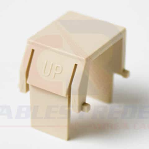 HTN-BLANK-I Hellermanntyton Modulo Ciego Marfil Pk/10 Pzs.