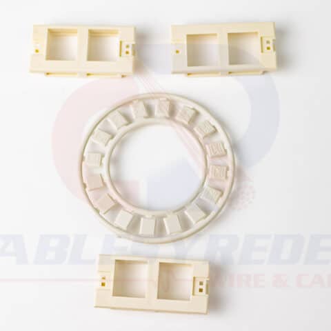 HTN-FPMIFS-FW Hellermanntyton Inserto Sencillo P/Faceplate Modular Blanco Oficina (Pk/3Pzs)