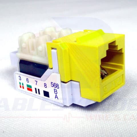 HTN-RJ45FC6-YELL Hellermanntyton Jack RJ45 Cat.6 Amarillo