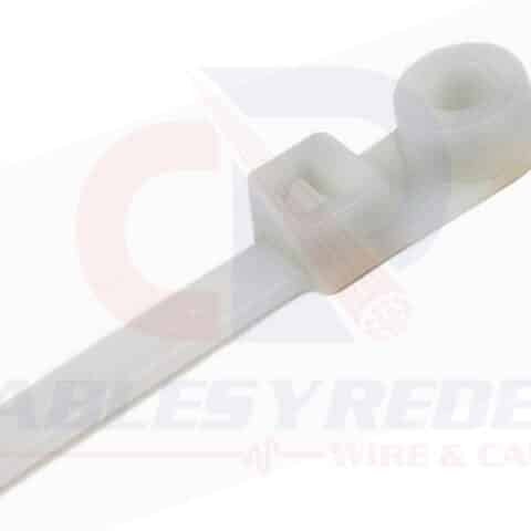 HTN-T50MR9M4 Hellermanntyton Cintillo 8.46"X.18" Natural Con Orificio P/Tornillo No.10 Pk/1000 Pzs