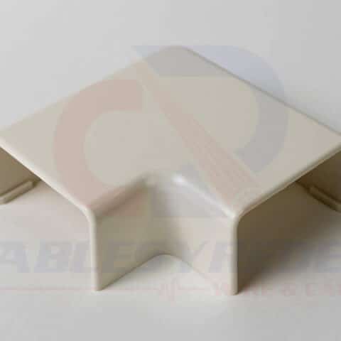 HTN-TSR3FW-25 Hellermanntyton Esquinero Plano 1 3/4" Blanco Oficina