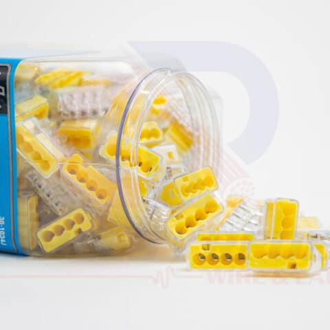 IDEAL-30-1034J Ideal In-Sure Push-In Wire Connector, 12 AWG, 4-Port 200/Paq