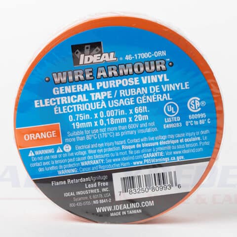 IDEAL-46-1700C-ORN Ideal Cinta Aislante 3/4"X66' Naranja