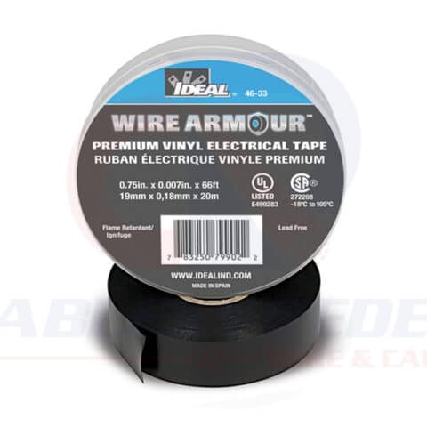 IDEAL-46-33 Ideal Cinta Aislante 3/4"X66' Profesional Negro