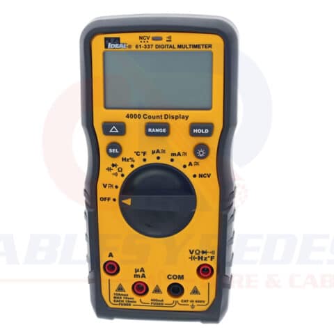 IDEAL-61-337 Ideal Multimetro Digital Ac/Dc Volt-Resist-Cap-Diod-Temp & Sens Voltage