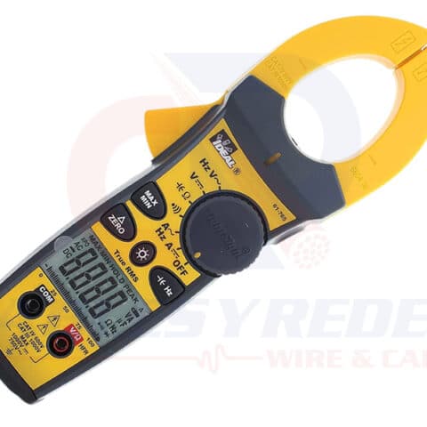 IDEAL-61-765 Ideal Amperimetro De Gancho Tight-Sight, 660A AC/DC W/Trms