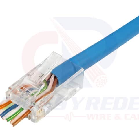 IDEAL-85-377 Ideal Plug RJ45 Cat.6 Feed Thru Paq/100Pz
