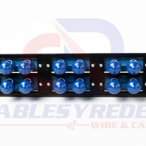 OCC-6112DST Occ Fiber Placa Assy Con 12 Coples ST Monomodo/Multimodo (6 Coples Duplex)