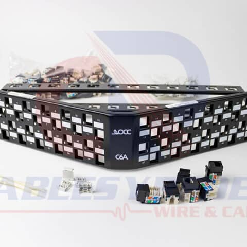 OCC-ACC24881106A Occ Fiber Patch Panel Angular RJ45 Cat.6A 10Giga 24 Puertos