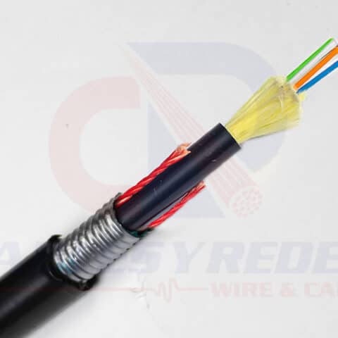 OCC-DX004DALS9KAA2 Occ Fiber Fibra Optica OM2 50/125 4 Hilos Armada Acero Corrugado