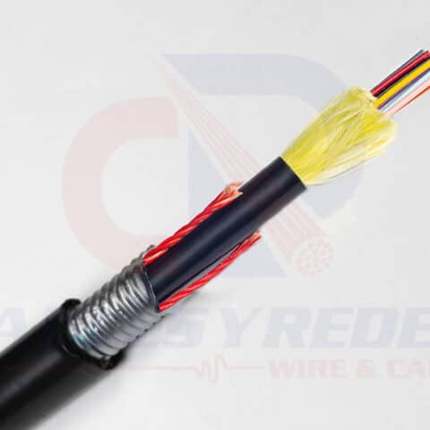 OCC-DX012DALS9KAA2 Occ Fiber Fibra Optica OM2 50/125 12 Hilos Armada Acero corrugado