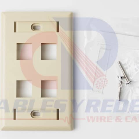 OCC-FPSK0400 Occ Fiber Faceplate Cuadruplex Id Kmj4 Marfil