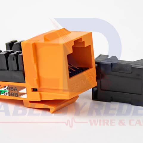 OCC-KMJVL8A/B08 Occ Fiber Jack RJ45 Cat.5E Kmj 568A/B Naranja