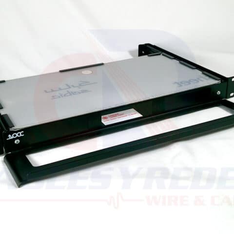 OCC-RTD18B Occ Fiber Distribuidor Fo Deslizable P/Rack 1Ur Acepta 3 Placas (6/12/24 Coples ) Negro