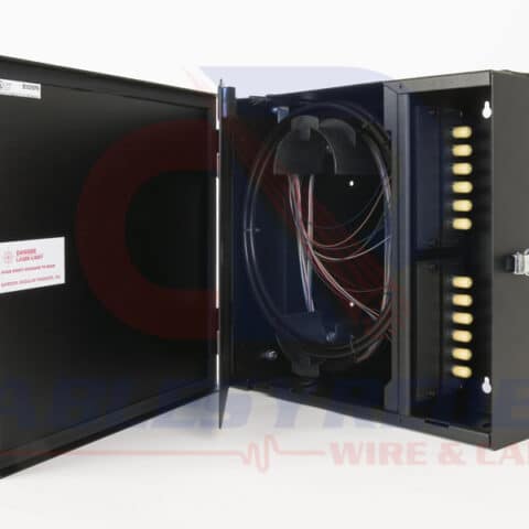 OCC-WTC12/24B Occ Fiber Distribuidor Fibra Optica P/Muro Acepta 2 Placas (12/24 Coples) Negro