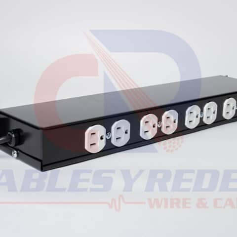 R&C-B002-BK Racks&Cabs Barra 8 Contactos Horizontal 19" 1Ur Negro