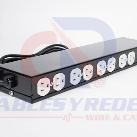 R&C-B003-BK Racks&Cabs Barra 10 Contactos Horizontal 19" 1Ur negro