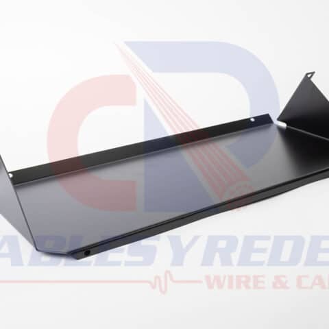 R&C-CH009-BK Racks&Cabs Charola De Acero P/Modem 19"X7" Negro Inclinacion 45G