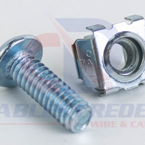 R&C-V025-BK Kit 50Pzs Tuercas Encapsulada S Con Tornillo 1/4" X 3/4" + 1/4"-20