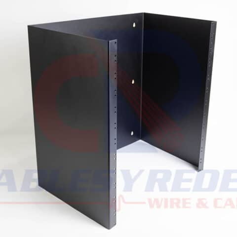 R&C-V041-BK Racks&Cabs Bracket De Pared 12Ur 19"X13" Profundidad