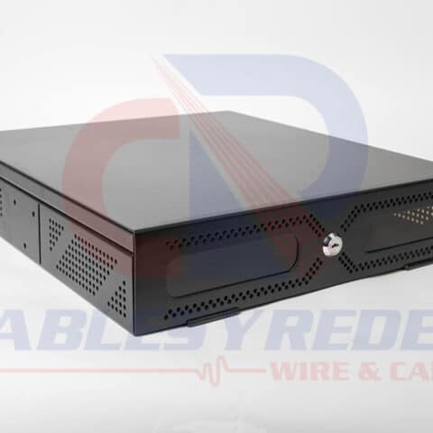 R&C-V050-BK Gabinete Dvr/Nvr 2Ur Tapa Deslizable, Frente Abatible 19"Ancho X 18" Prof.