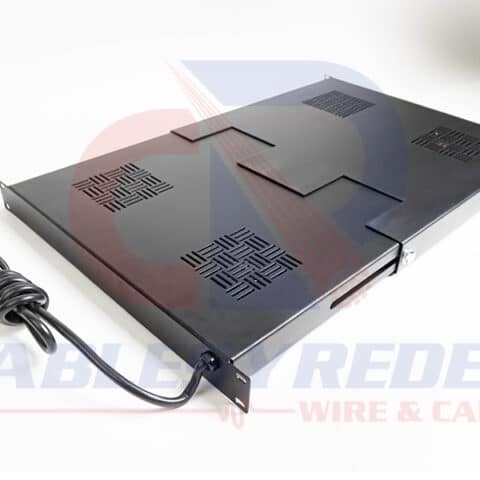 R&C-V066-BK Kit De 4 Ventiladores En Charola 1Ur Profundidad Ajustable